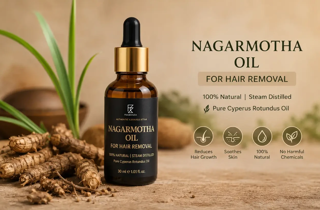 Pure Nagarmotha Oil for Hair Removal by Fragranzia